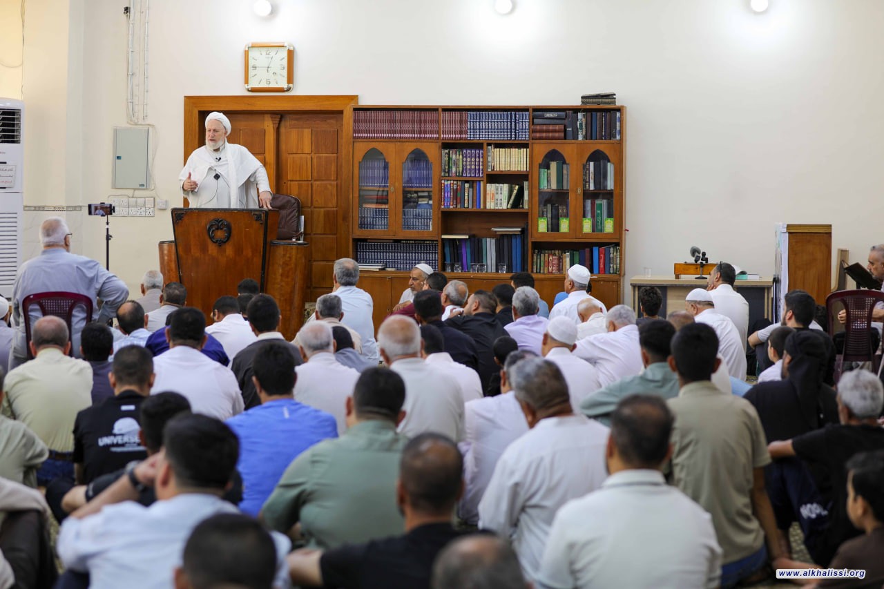 المرجع الخالصي: معركة الأمة ليست حرب دولةٍ بعينها... والصمت على مشاريع الهيمنة خيانة للإسلام والقرآن
