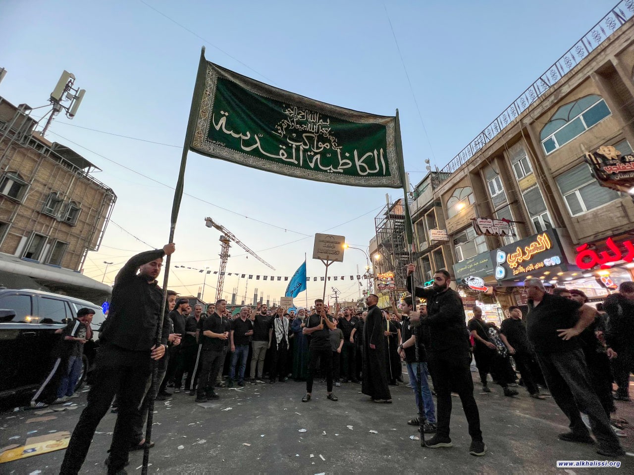 هيئة مواكب شباب الخالصي تحيي أربعينية الإمام الحسين (عليه السلام) وتؤكد: نهج كربلاء طريقُ المقاومة ورفضُ الظلم