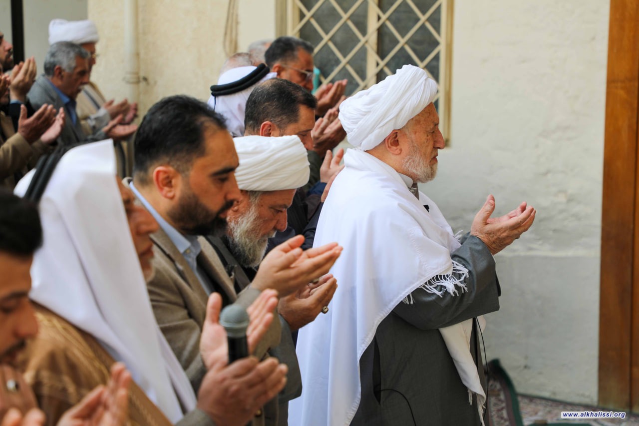 المرجع الخالصي: معركة الأمة مستمرة بوجه المشروع الصهيوني… ووحدة المسلمين السبيل لاستعادة قوتهم